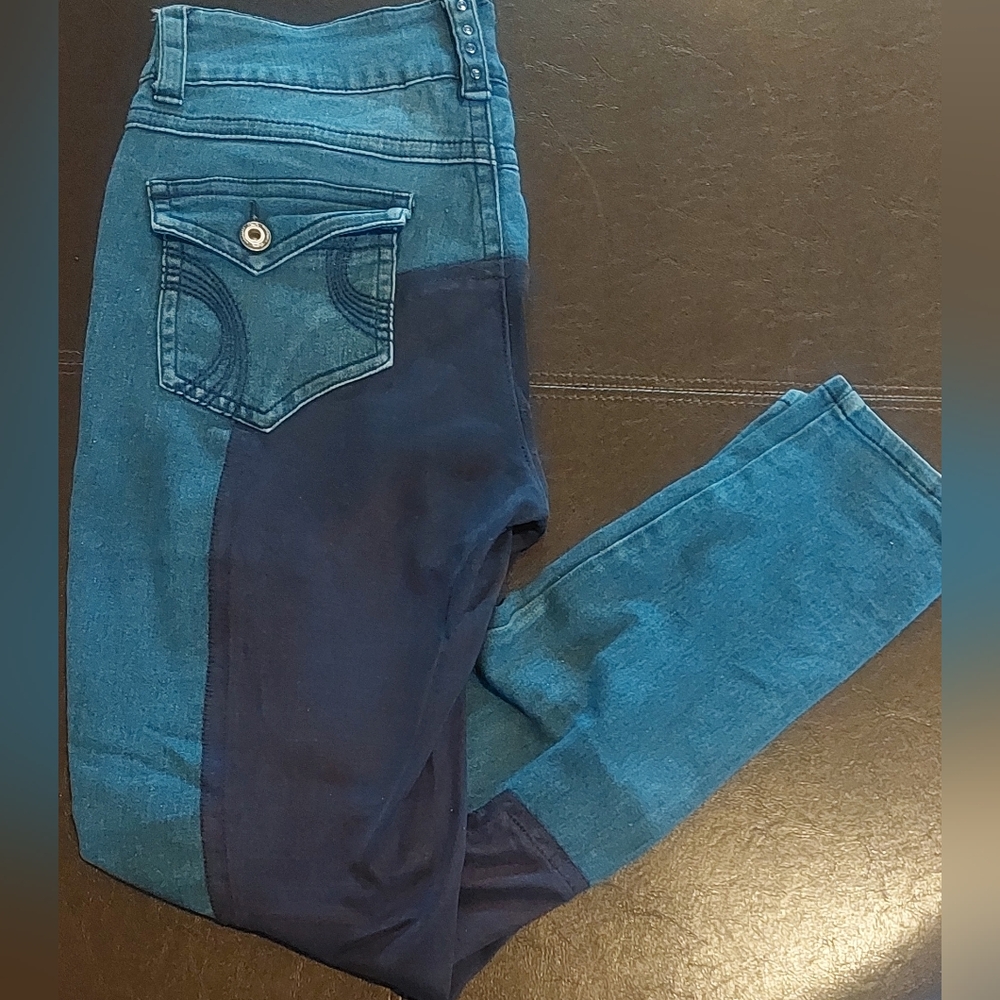 2KGrey Denim Riding Breeches, Full Seat, Womens, Size 32